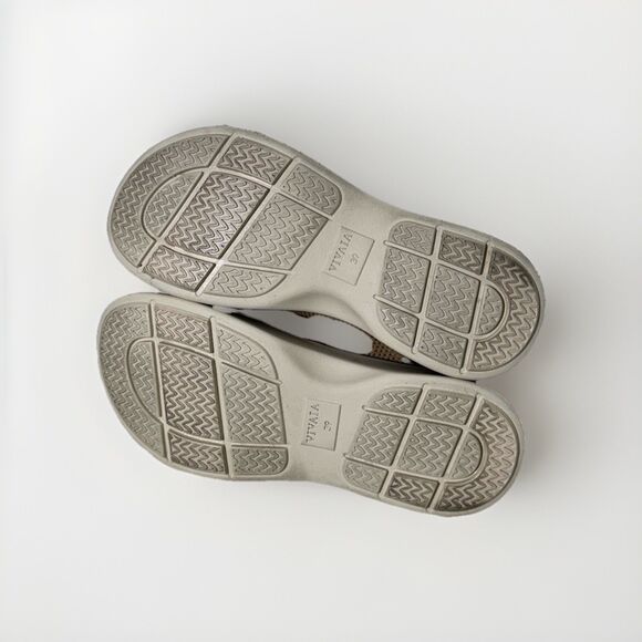 VIVAIA AdaptAll™ Sport Sandals (Kara) Cream Criss Cross Anti Slip Lightweight - Picture 8 of 9